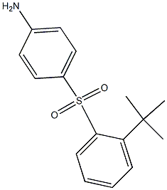 4-((2-(tert-butyl)phenyl)sulfonyl)aniline Struktur