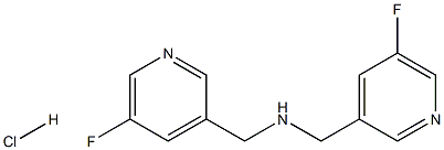 bis((5-fluoropyridin-3-yl)methyl)amine hydrochloride Struktur