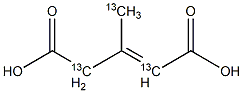 3-Methyl-13C-glutaconic acid-2,4-13C2
		
	 Struktur