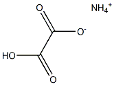 Ammonium hydrogen oxalate Struktur