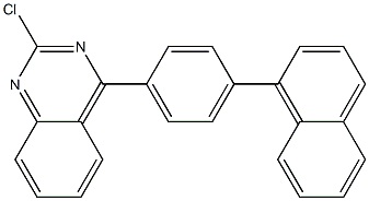 2-chloro-4-(4-(naphthalen-1-yl)phenyl)quinazoline Struktur