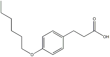 3-(4-(HEXYLOXY)PHENYL)PROPANOICACID Struktur