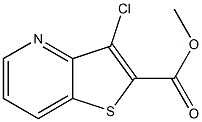 3-Chloro-thieno[3,2-b]pyridine-2-carboxylic acid methyl ester Struktur