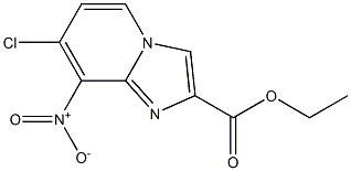 7-Chloro-8-nitro-imidazo[1,2-a]pyridine-2-carboxylic acid ethyl ester Struktur