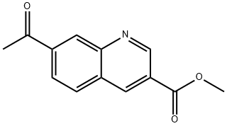 methyl 7-acetylquinoline-3-carboxylate Struktur