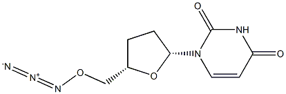 3'-beta-Azido-2',3'-dideoxyuridine Struktur