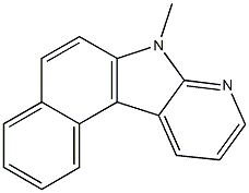 7-methyl-7H-benzo[e]pyrido[2,3-b]indole Struktur