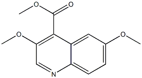 3,6-Dimethoxy-quinoline-4-carboxylic acid methyl ester Struktur