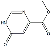 6-Oxo-1,6-dihydro-pyrimidine-4-carboxylic acid methyl ester Struktur