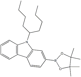 9-(Nonan-5-yl)-2-(4,4,5,5-tetramethyl-1,3,2-dioxaborolan-2-yl)-9H-carbazole Struktur