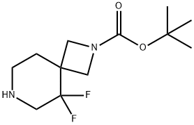 tert-butyl 5,5-difluoro-2,7-diazaspiro[3.5]nonane-2-carboxylate Struktur