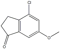 4-Chloro-6-methoxy-1-indanone Struktur