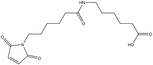 6-(6-(2,5-dioxo-2,5-dihydro-1H-pyrrol-1-yl)hexanamido)hexanoic acid Struktur