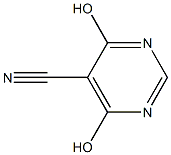 4,6-Dihydroxy-pyrimidine-5-carbonitrile Struktur