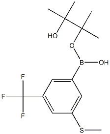 3-Methylthio-5-trifluoromethylphenylboronic acid pinacol ester Struktur