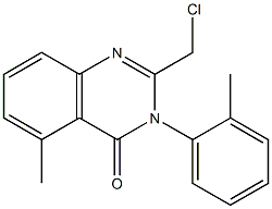 2-(chloromethyl)-5-methyl-3-o-tolylquinazolin-4(3H)-one Struktur