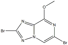 2,6-Dibromo-8-methoxy-[1,2,4]triazolo[1,5-a]pyrazine Struktur