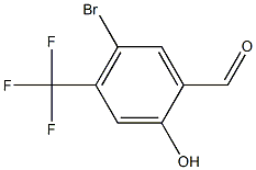 5-Bromo-2-hydroxy-4-trifluoromethyl-benzaldehyde Struktur