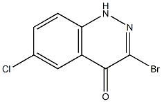 3-Bromo-6-chloro-1H-cinnolin-4-one Struktur