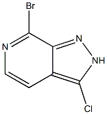 7-Bromo-3-chloro-2H-pyrazolo[3,4-c]pyridine Struktur