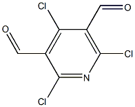 2,4,6-Trichloro-pyridine-3,5-dicarbaldehyde Struktur