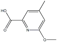 6-Methoxy-4-methyl-pyridine-2-carboxylic acid Struktur