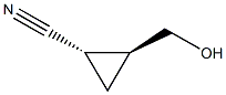 (1S,2S)-2-(hydroxymethyl)cyclopropanecarbonitrile Struktur