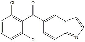 (2,6-dichlorophenyl)(imidazo[1,2-a]pyridin-6-yl)methanone Struktur