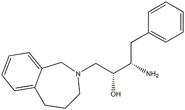 (2R,3S)-3-amino-1-(4,5-dihydro-1H-benzo[c]azepin-2(3H)-yl)-4-phenylbutan-2-ol Struktur