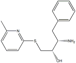 (2S,3S)-3-amino-1-(6-methylpyridin-2-ylthio)-4-phenylbutan-2-ol