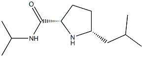 (2S,5R)-5-isobutyl-N-isopropylpyrrolidine-2-carboxamide Struktur