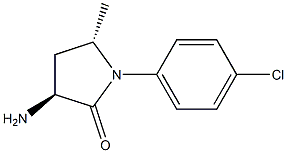 (3S,5S)-3-amino-1-(4-chlorophenyl)-5-methylpyrrolidin-2-one Struktur