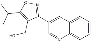 (5-isopropyl-3-(quinolin-3-yl)isoxazol-4-yl)methanol Struktur