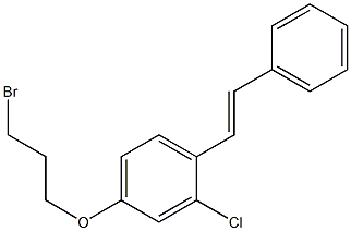 (E)-4-(3-bromopropoxy)-2-chloro-1-styrylbenzene Struktur