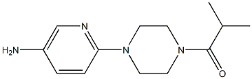 1-(4-(5-aminopyridin-2-yl)piperazin-1-yl)-2-methylpropan-1-one Struktur