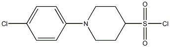 1-(4-chlorophenyl)piperidine-4-sulfonyl chloride Struktur