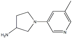 1-(5-methylpyridin-3-yl)pyrrolidin-3-amine Struktur