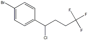 1-bromo-4-(1-chloro-4,4,4-trifluorobutyl)benzene Struktur