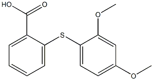 2-(2,4-dimethoxyphenylthio)benzoic acid Struktur