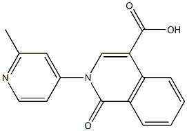 2-(2-methylpyridin-4-yl)-1-oxo-1,2-dihydroisoquinoline-4-carboxylic acid Struktur