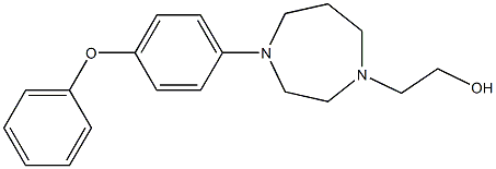 2-(4-(4-phenoxyphenyl)-1,4-diazepan-1-yl)ethanol Struktur