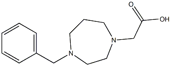 2-(4-benzyl-1,4-diazepan-1-yl)acetic acid Struktur