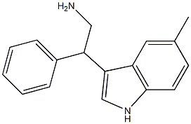 2-(5-methyl-1H-indol-3-yl)-2-phenylethanamine Struktur