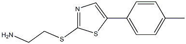 2-(5-p-tolylthiazol-2-ylthio)ethanamine Struktur