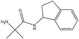 2-amino-N-(2,3-dihydro-1H-inden-1-yl)-2-methylpropanamide Struktur