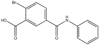 2-bromo-5-(phenylcarbamoyl)benzoic acid Struktur