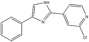 2-chloro-4-(4-phenyl-1H-imidazol-2-yl)pyridine Struktur