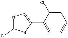 2-chloro-5-(2-chlorophenyl)thiazole Struktur