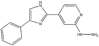 2-hydrazinyl-4-(4-phenyl-1H-imidazol-2-yl)pyridine Struktur