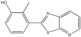 2-methyl-3-(thiazolo[5,4-b]pyridin-2-yl)phenol Struktur